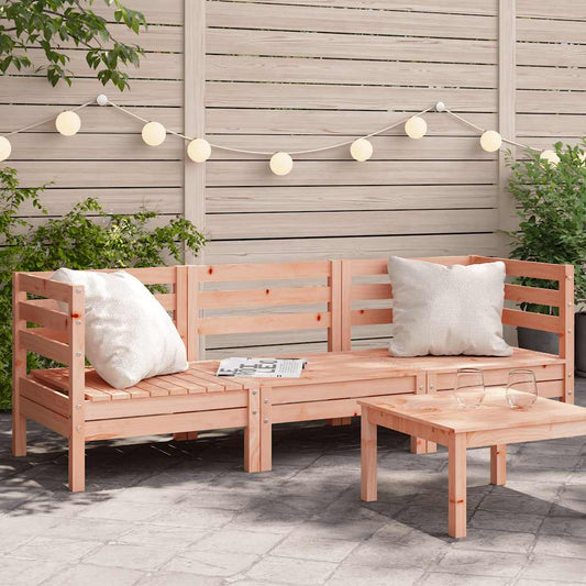 3-Seater Douglas Solid Wood Garden Sofa - Stylish & Durable Seating