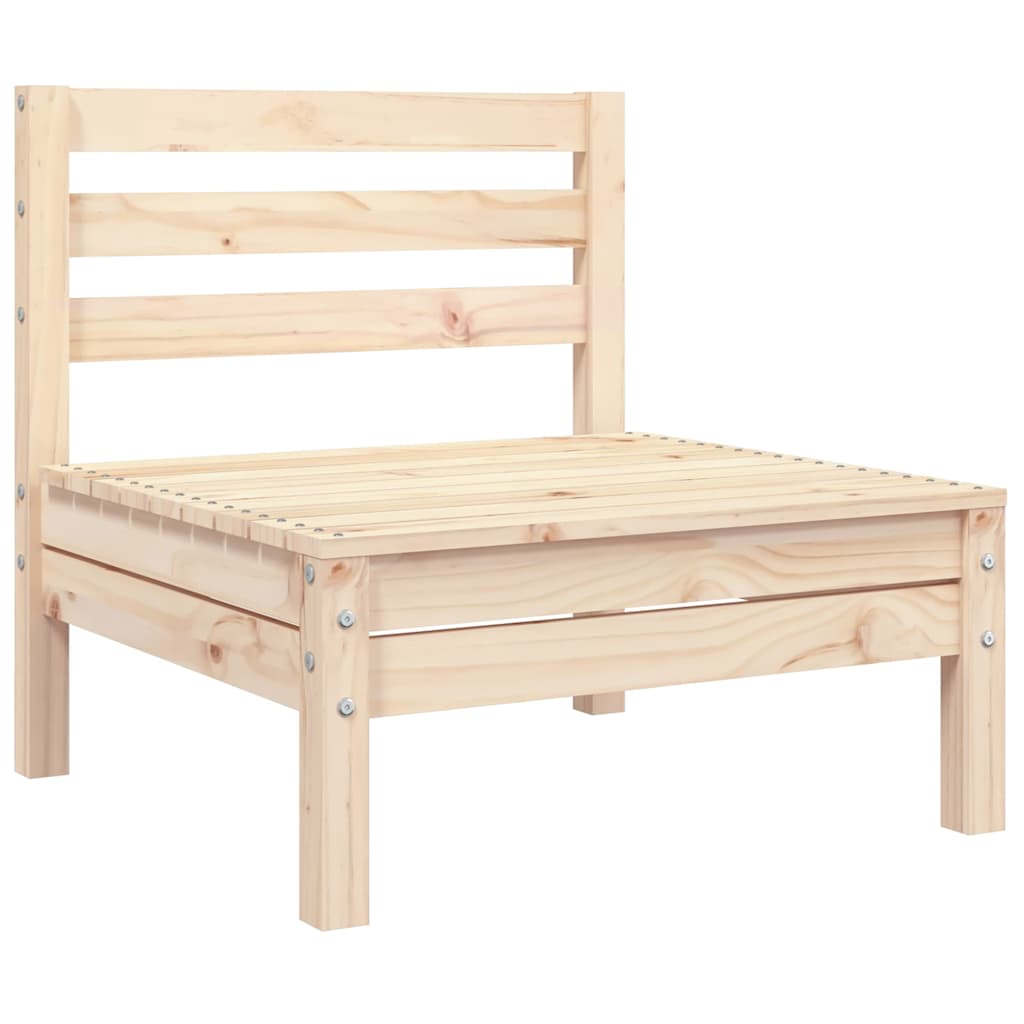 Elegant 3-Seater Garden Sofa in Solid Pine Wood