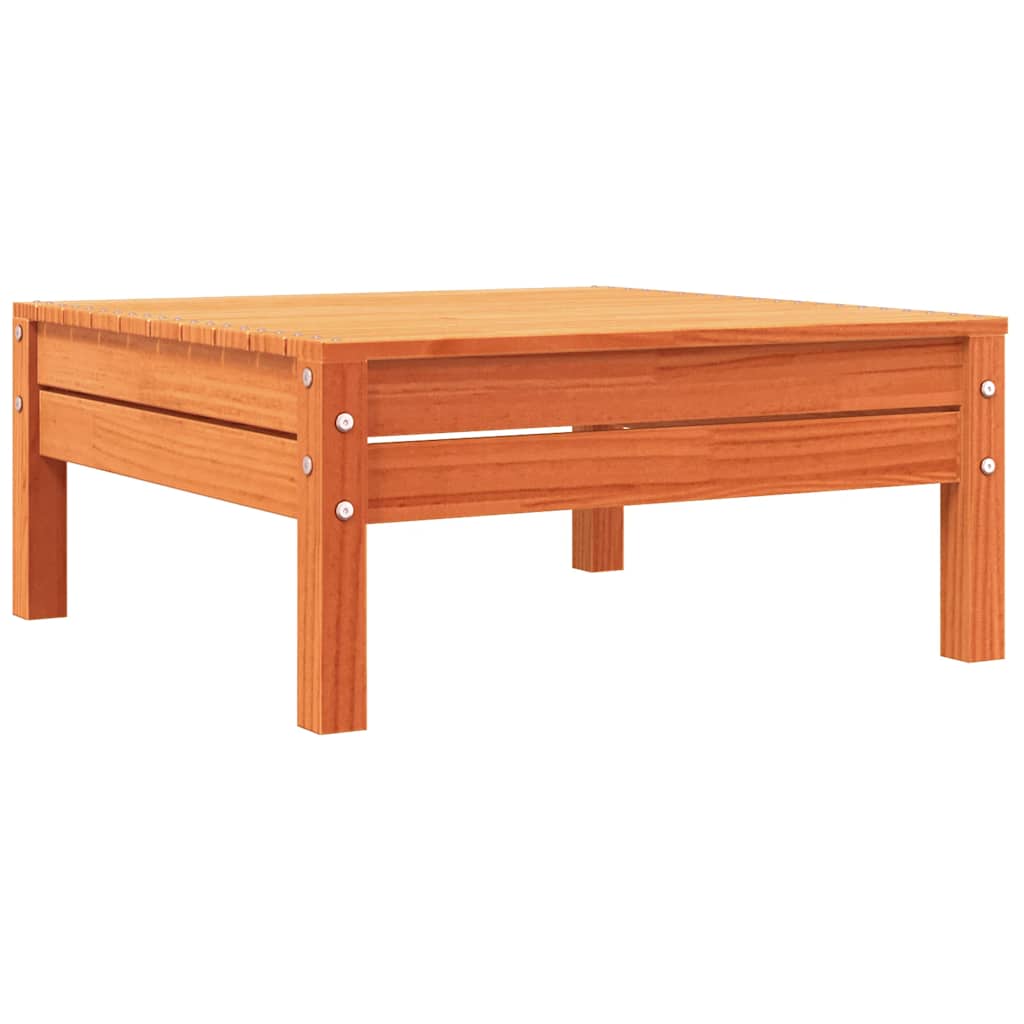 3-Seater Wax Brown Garden Sofa, Solid Pine Wood Furniture