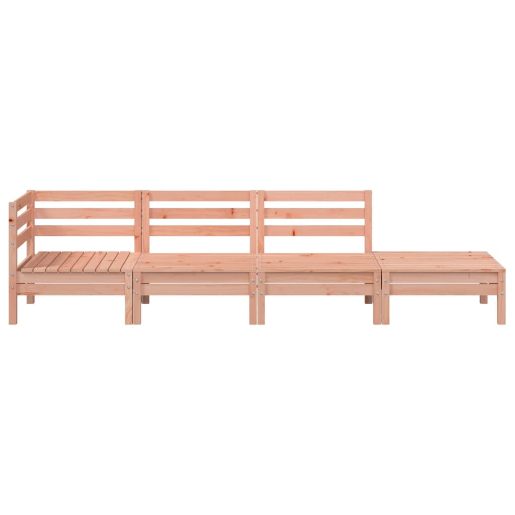 4-Seater Garden Sofa in Solid Douglas Wood