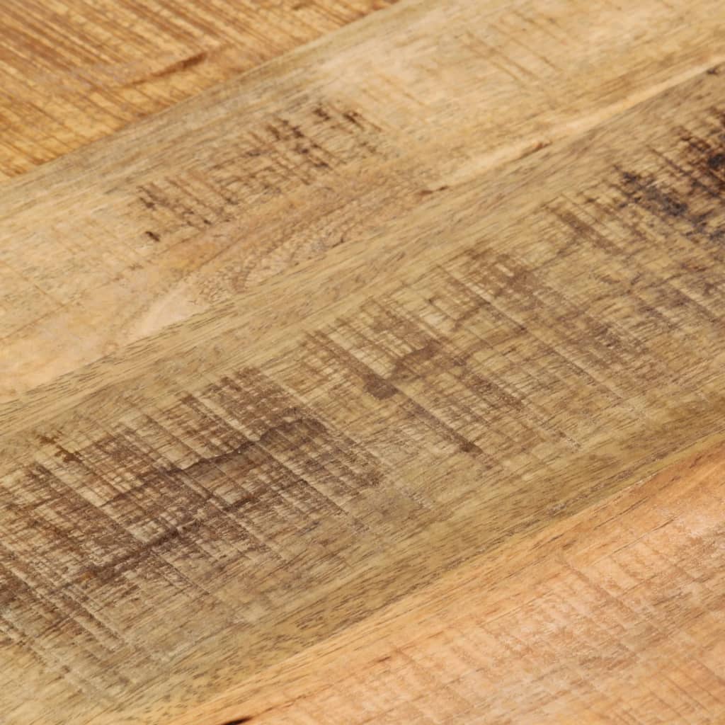 Round Solid Mango Wood Table Top Ø 40x3.8 cm - Rustic Finish