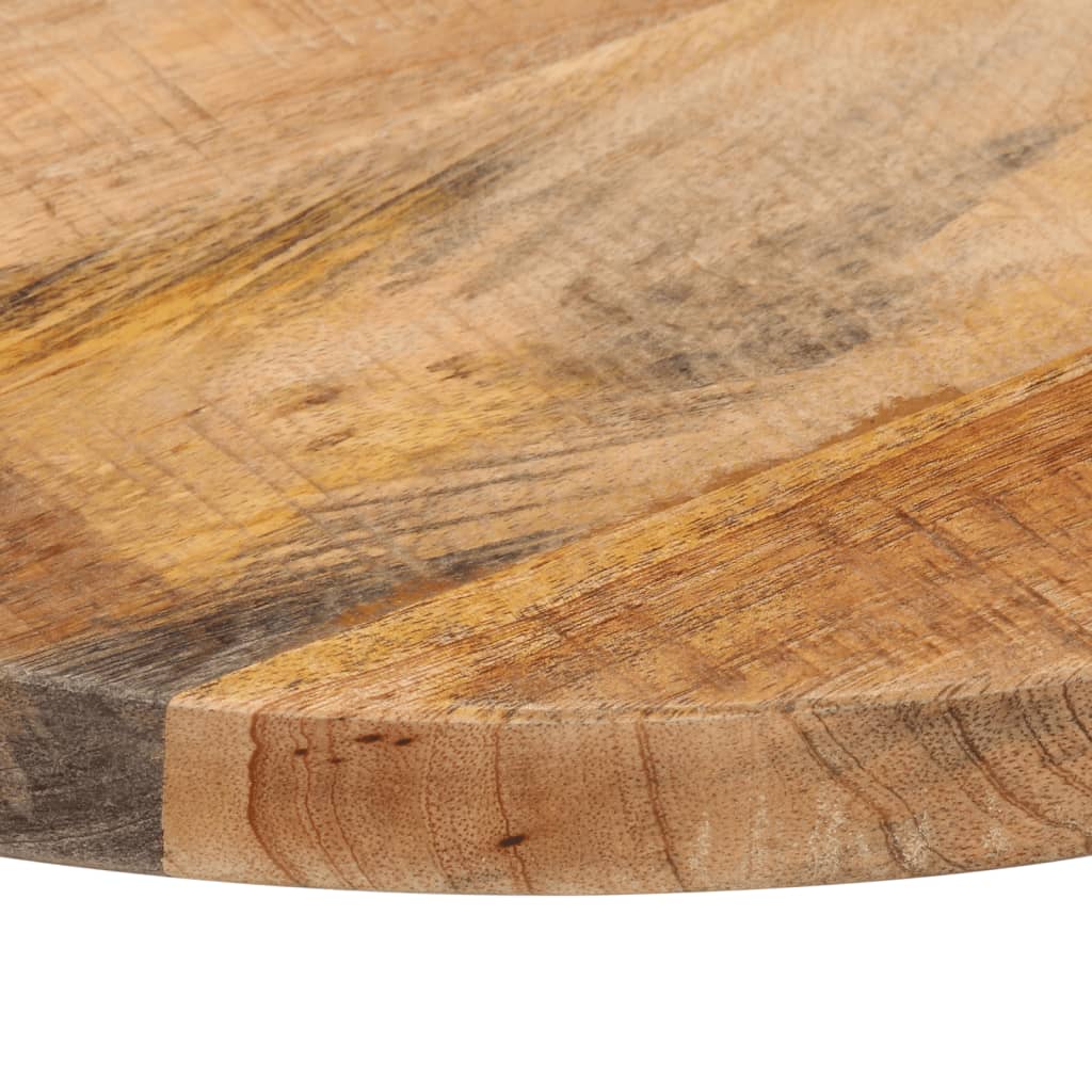 Round Mango Wood Table Top Ø 50x2.5 cm - Solid & Rustic Finish