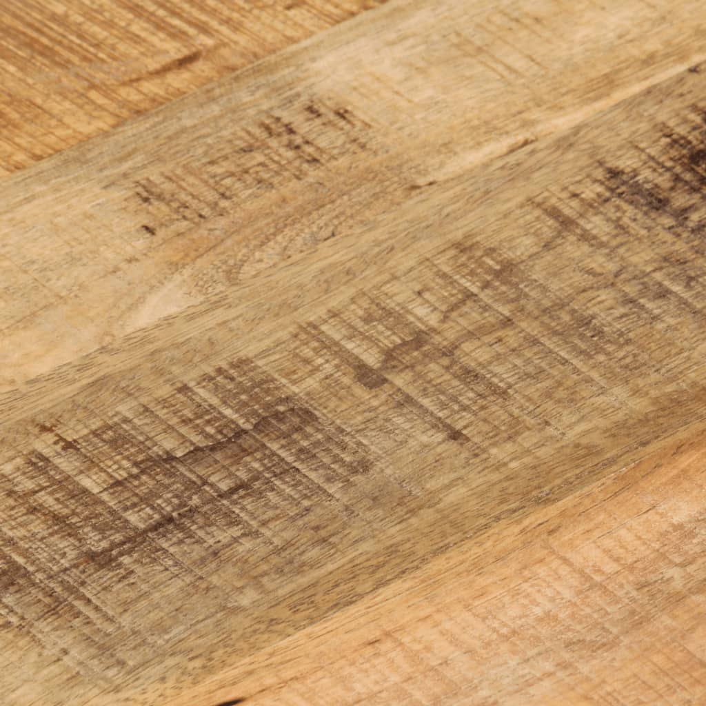 Round Mango Wood Table Top Ø60x2.5cm - Rustic Solid Finish