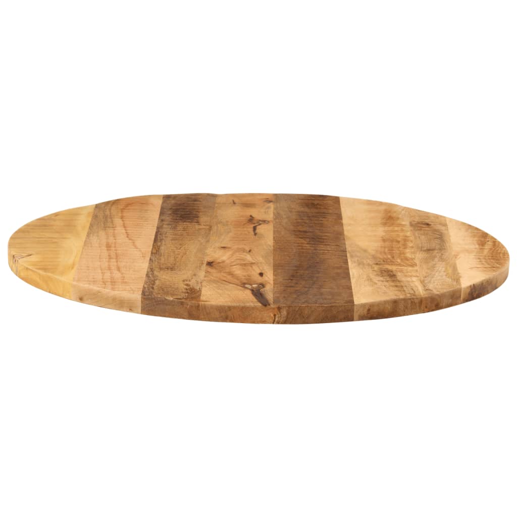 Round Solid Wood Table Top Ø 70x3.8 cm - Rustic Mango Finish