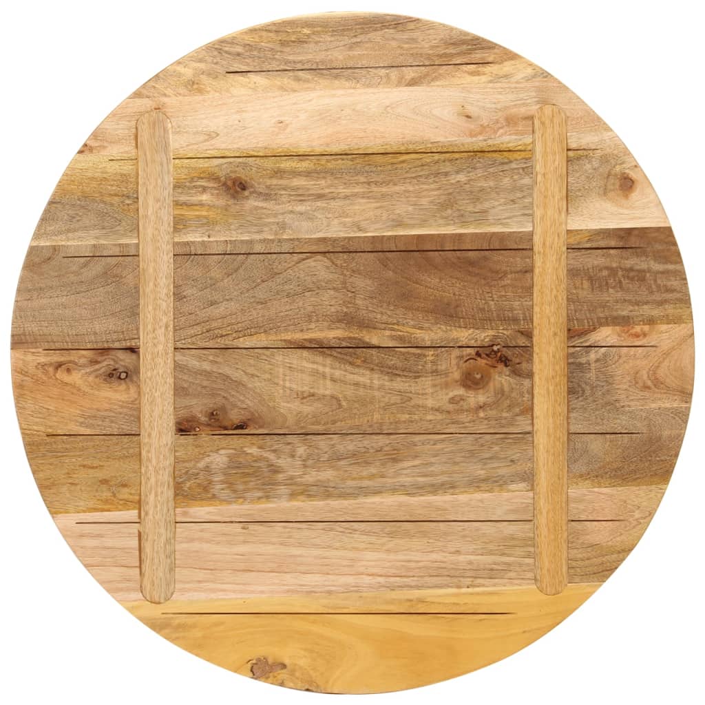 Round Solid Wood Table Top Ø 70x3.8 cm - Rustic Mango Finish
