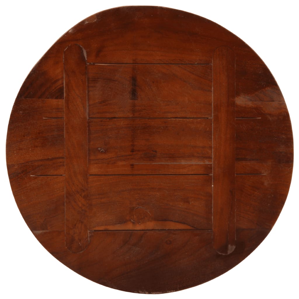 Reclaimed Solid Wood Round Table Top Ø60x3.8cm | Eco-Friendly Style