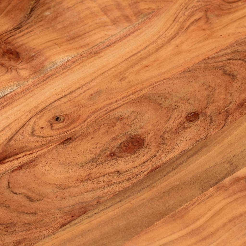 Solid Acacia 60cm Round Table Top - Natural Wood Finish