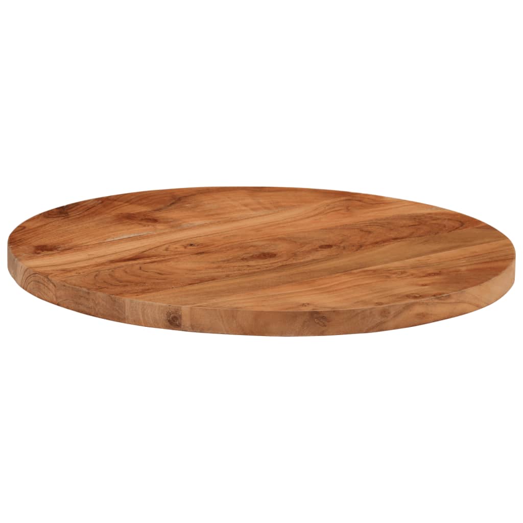 Round Acacia Wood Table Top Ø60x3.8 cm - Solid & Stylish