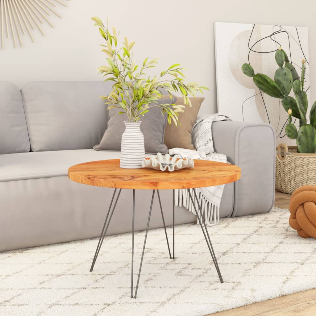 Round Acacia Wood Table Top Ø80x2.5cm - Durable & Stylish