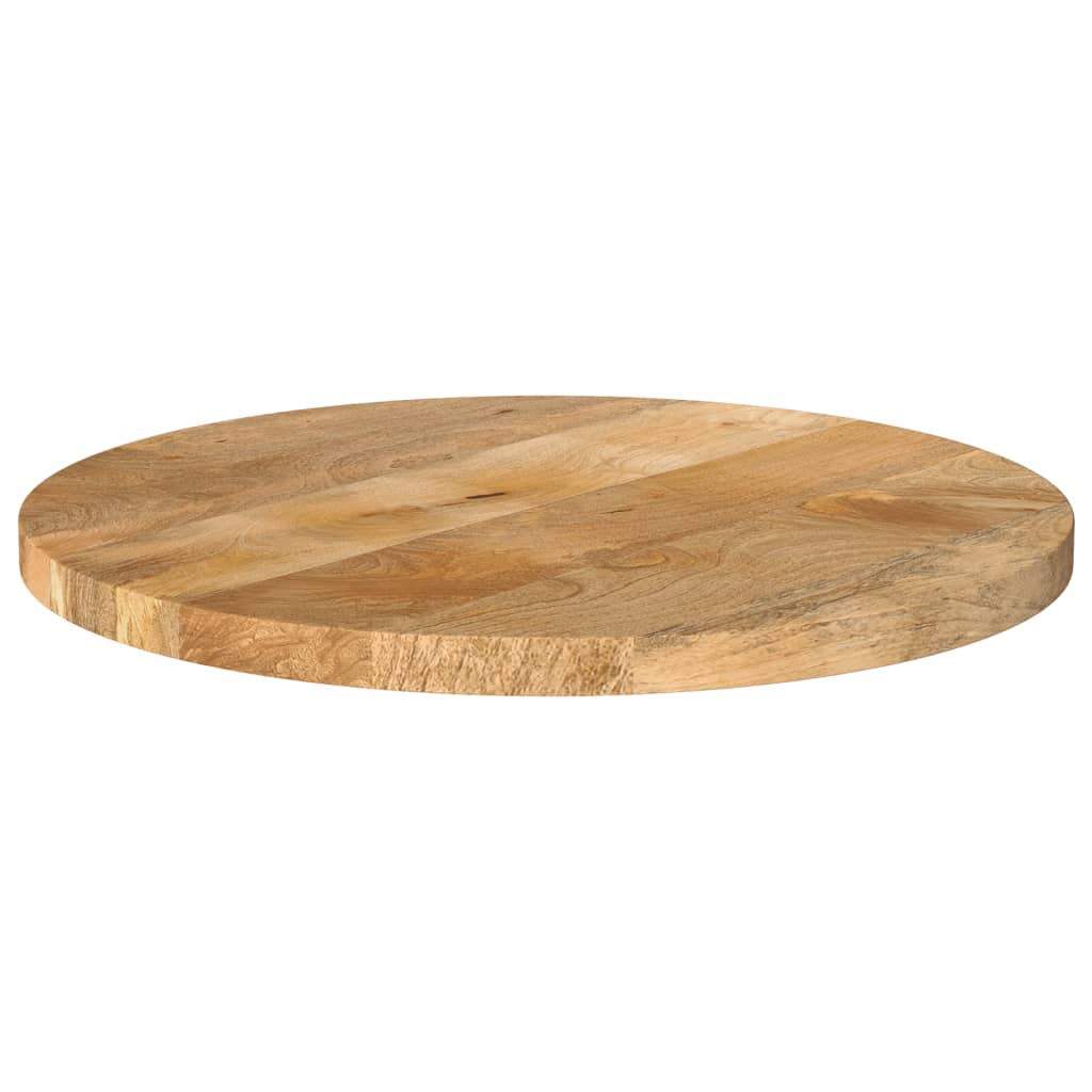 Round Mango Wood Table Top Ø40x2.5cm - Solid & Stylish