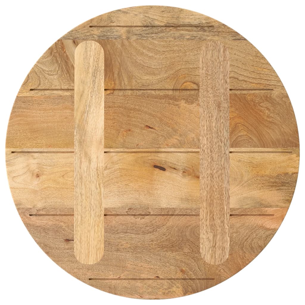 Round Mango Wood Table Top Ø40x2.5cm - Solid & Stylish