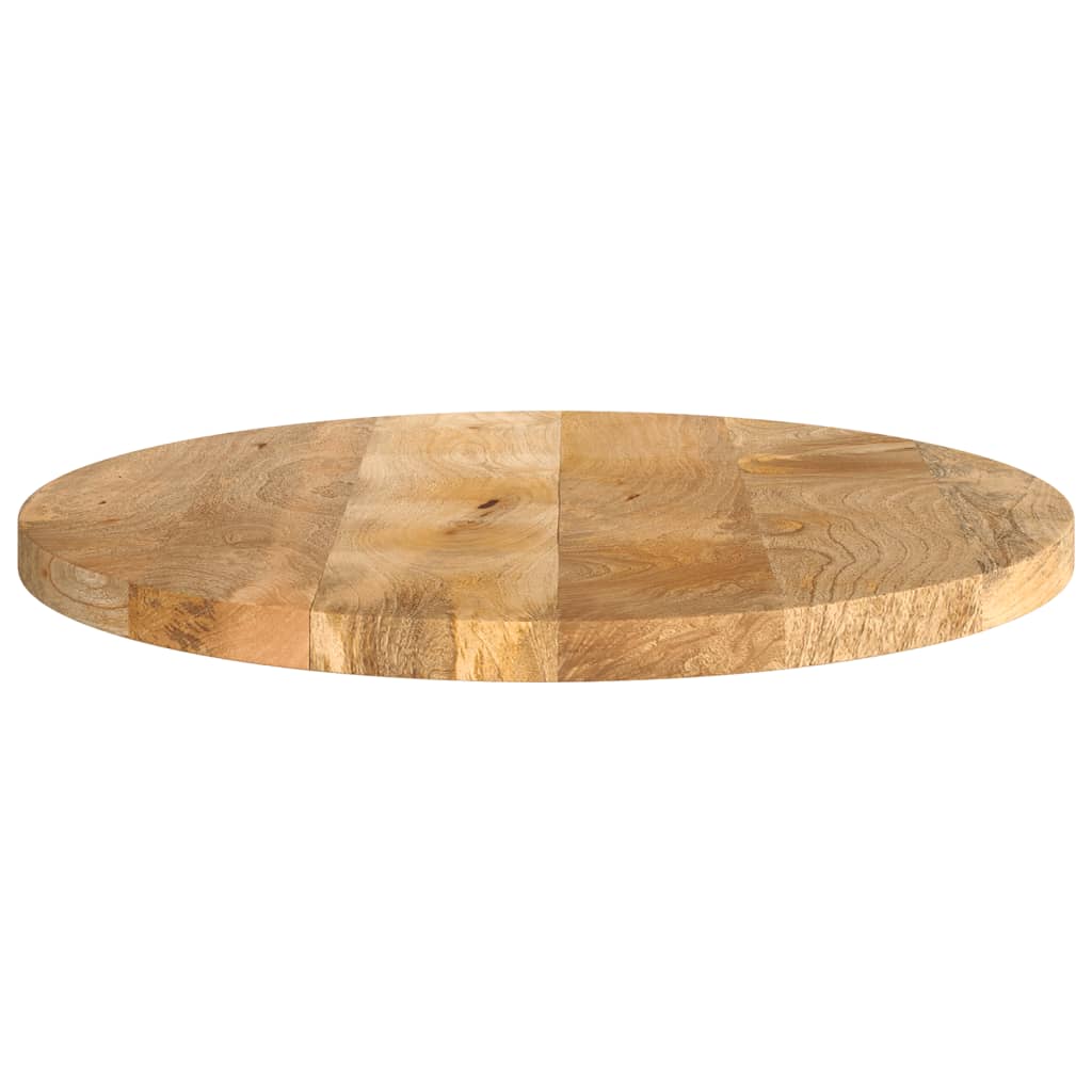 Round Mango Wood Table Top Ø 50x3.8 cm - Solid & Stylish