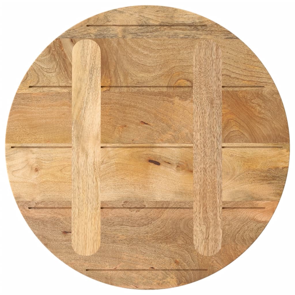 Round Mango Wood Table Top Ø 50x3.8 cm - Solid & Stylish