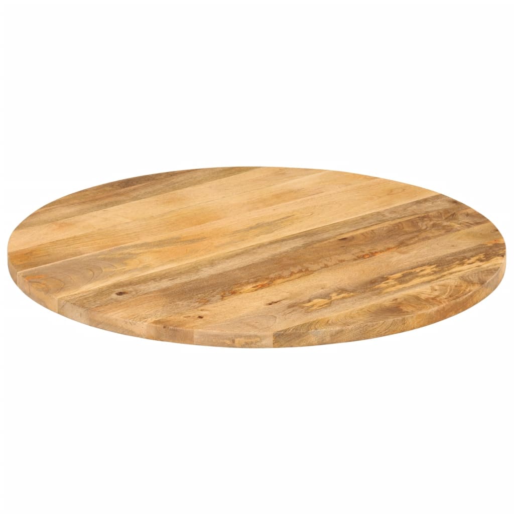 Round Mango Wood Table Top Ø90x2.5 cm - Solid & Stylish Design
