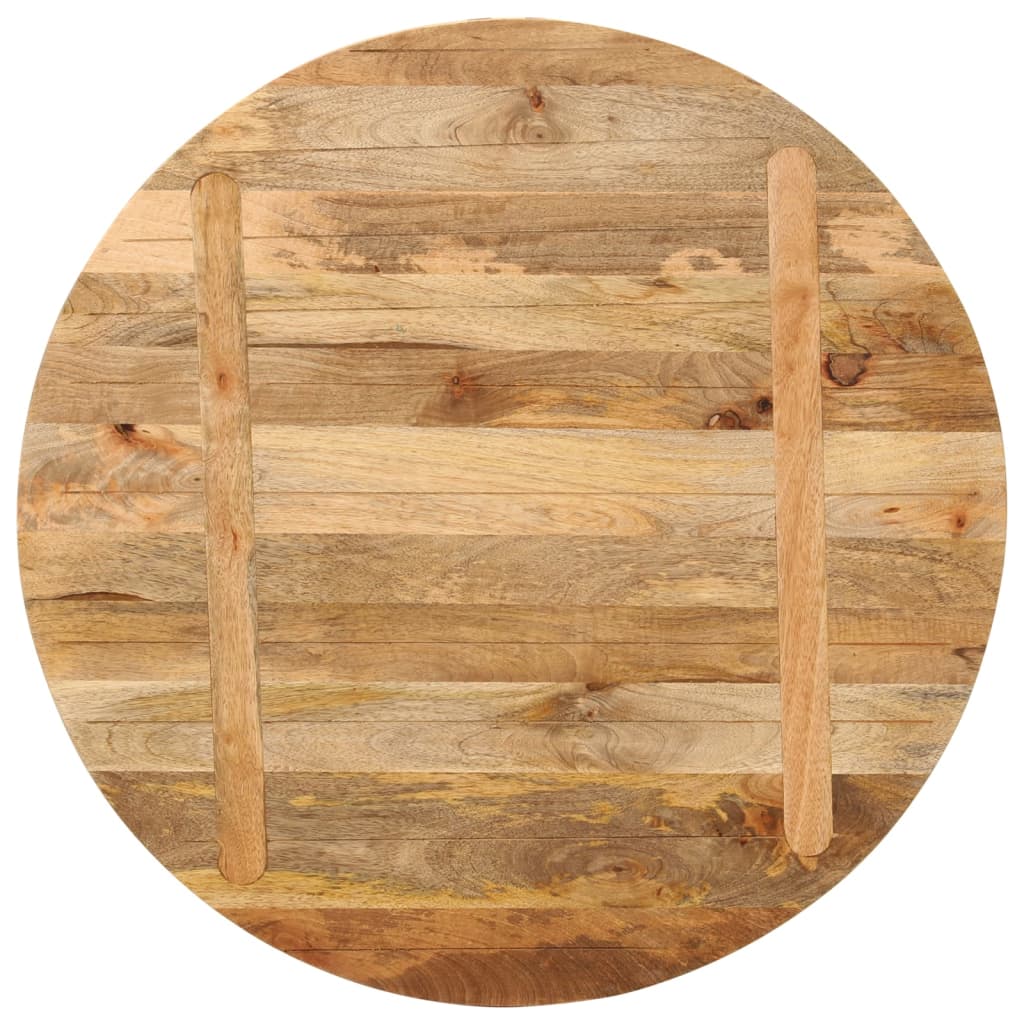 Round Mango Wood Table Top Ø90x2.5 cm - Solid & Stylish Design