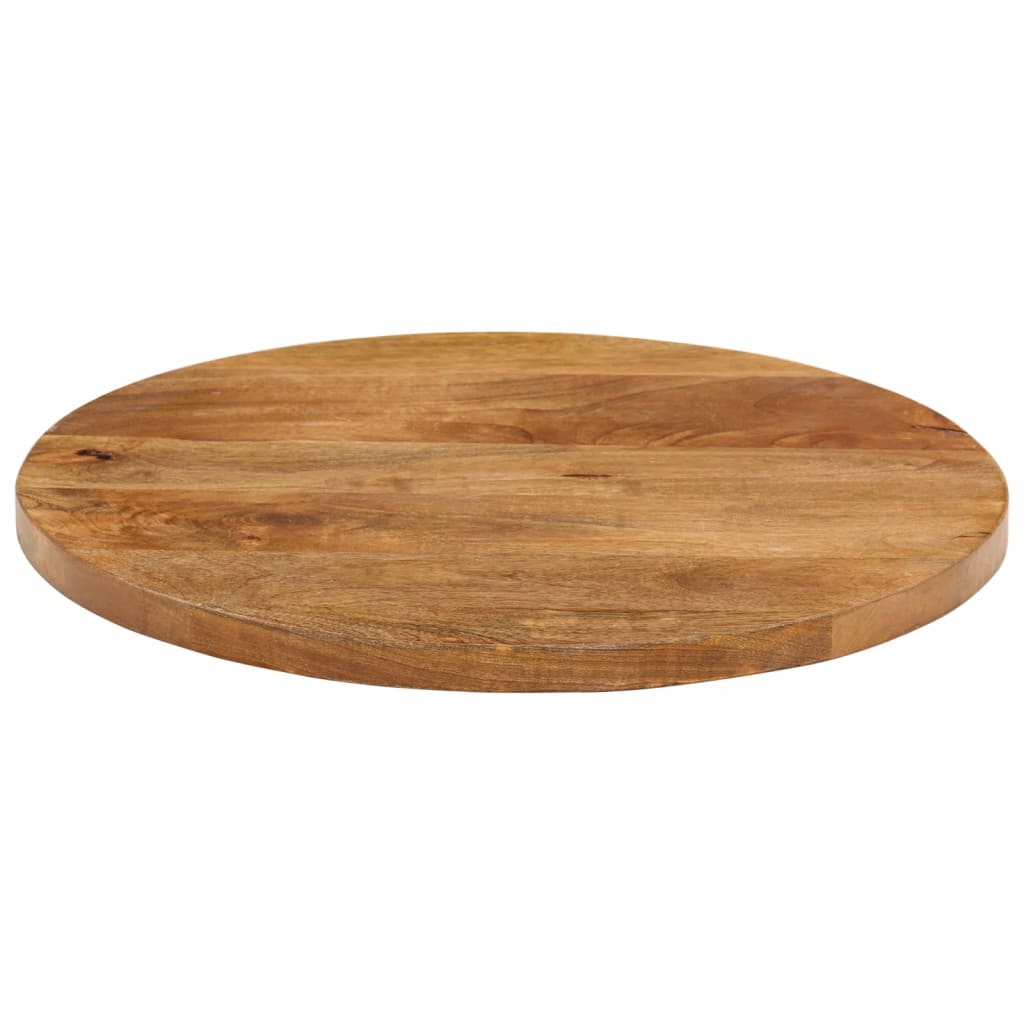 Round Mango Wood Table Top Ø 40x2.5 cm - Solid & Stylish