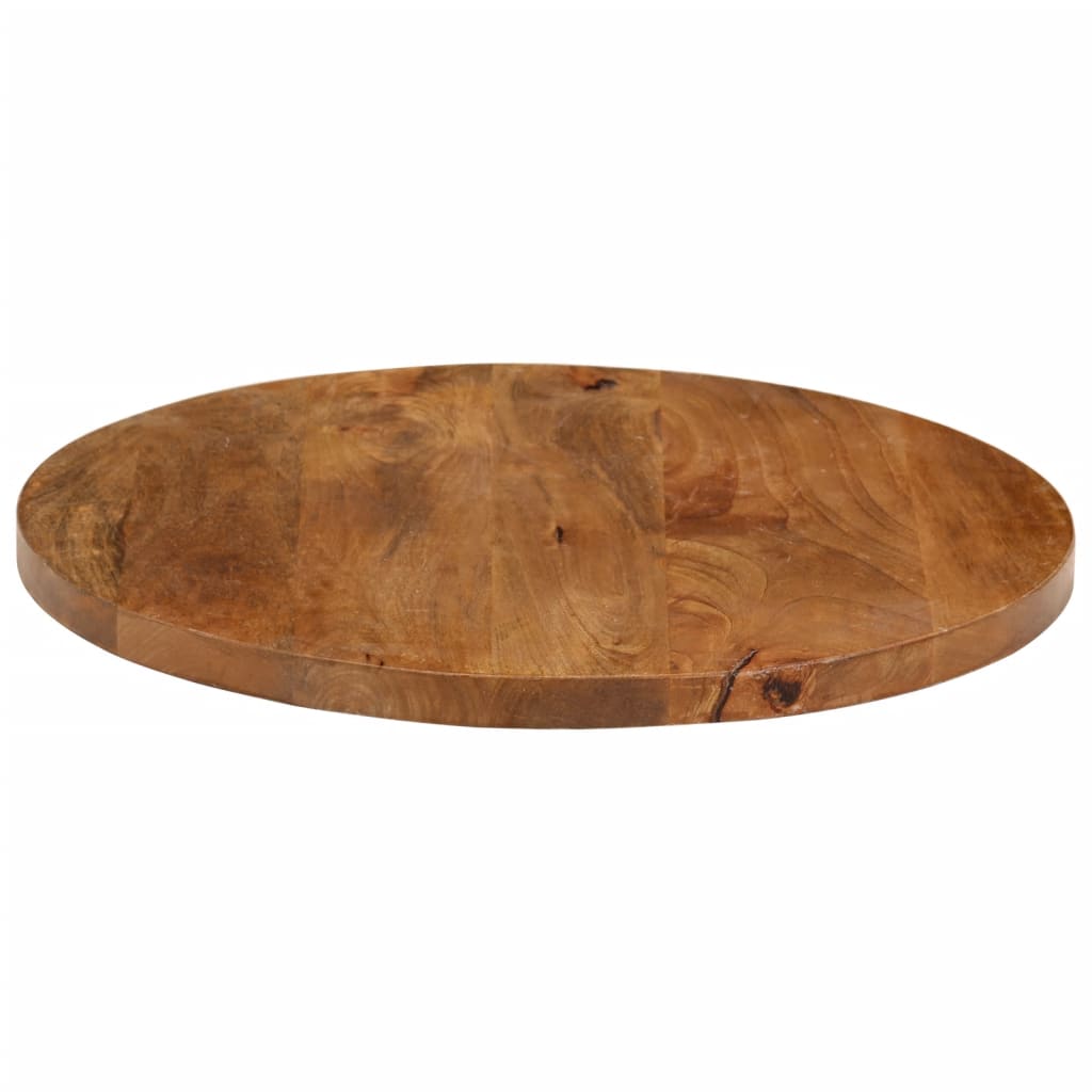 Round Mango Wood Table Top Ø 40x2.5 cm - Solid & Stylish