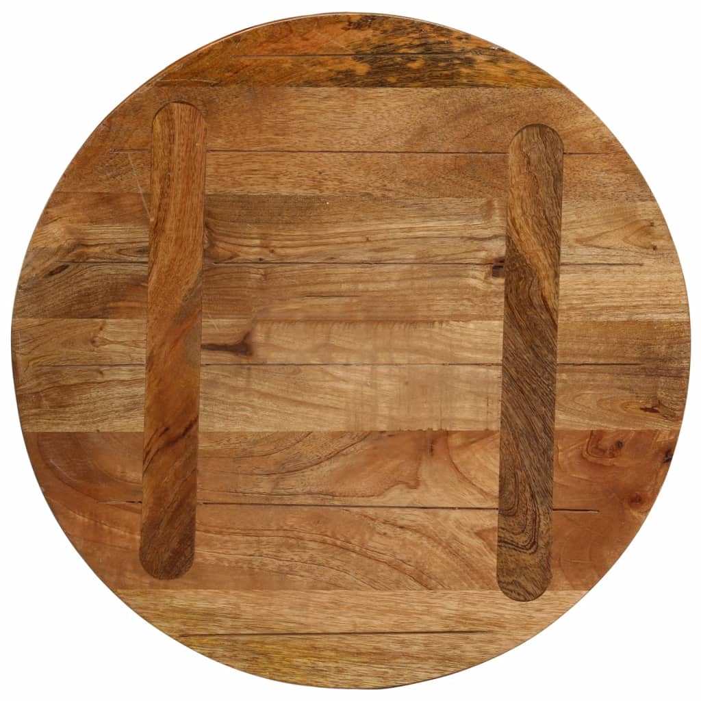 Round Mango Wood Table Top Ø 40x2.5 cm - Solid & Stylish