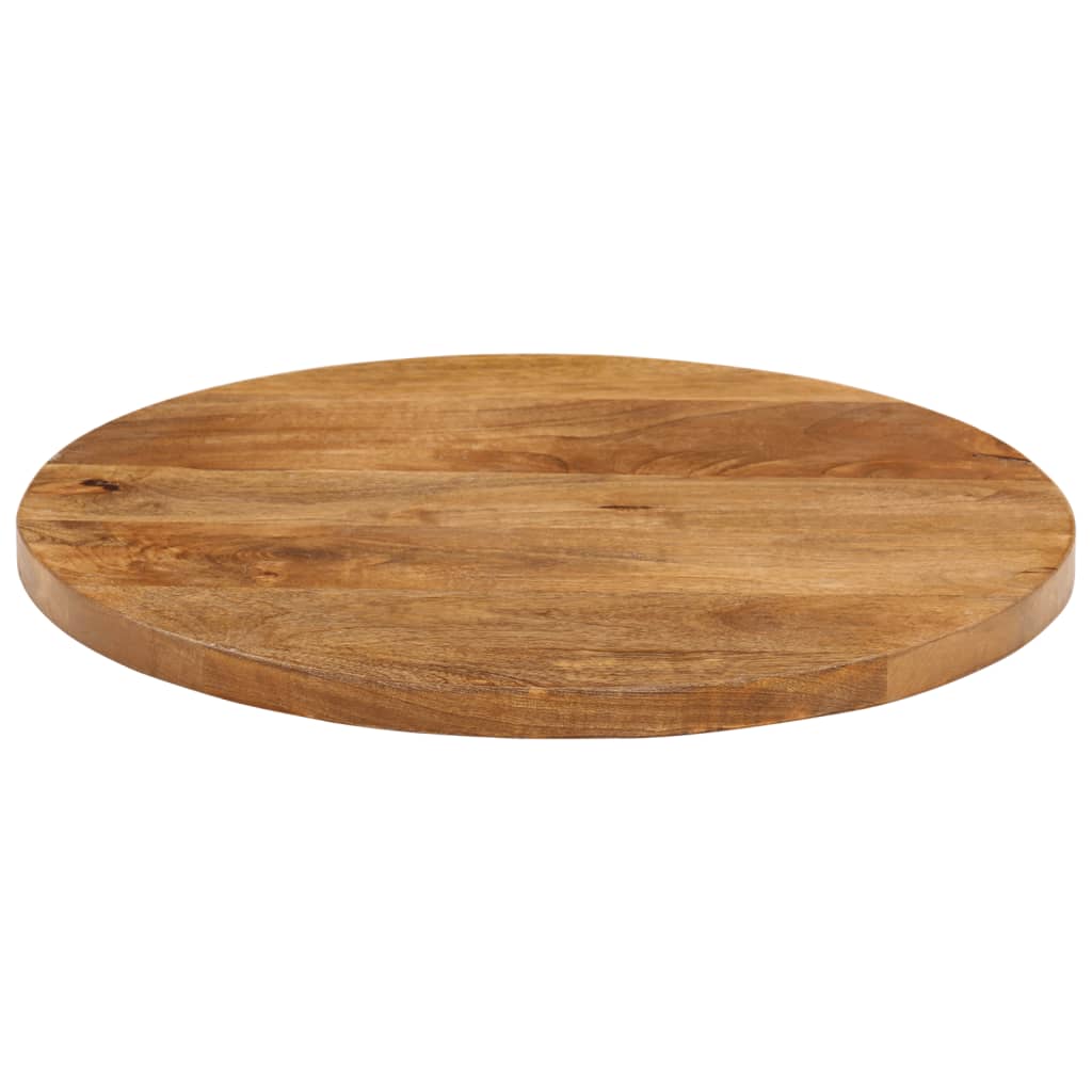 Round Mango Wood Table Top Ø 50x3.8 cm - Solid & Stylish Design