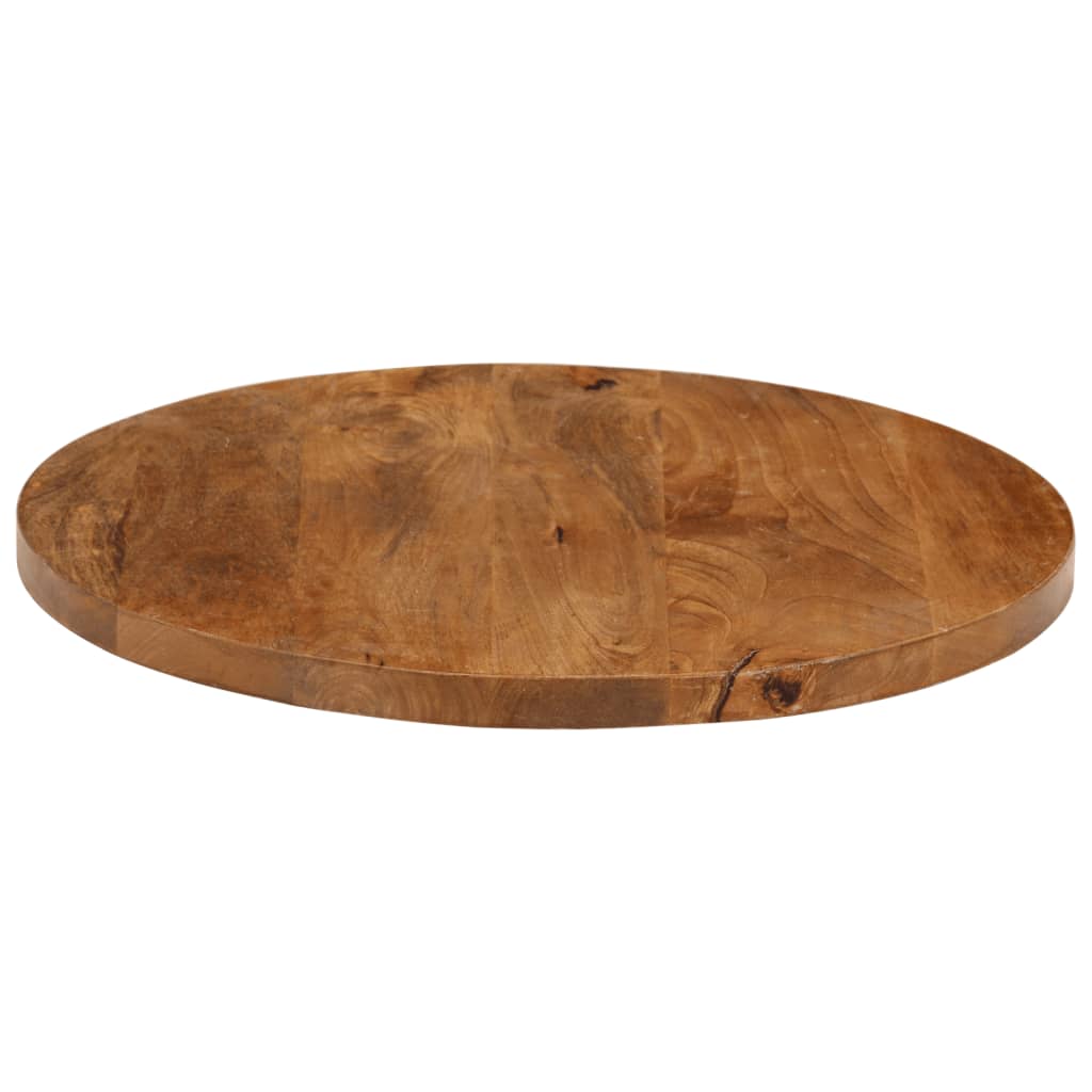 Round Mango Wood Table Top Ø 50x3.8 cm - Solid & Stylish Design