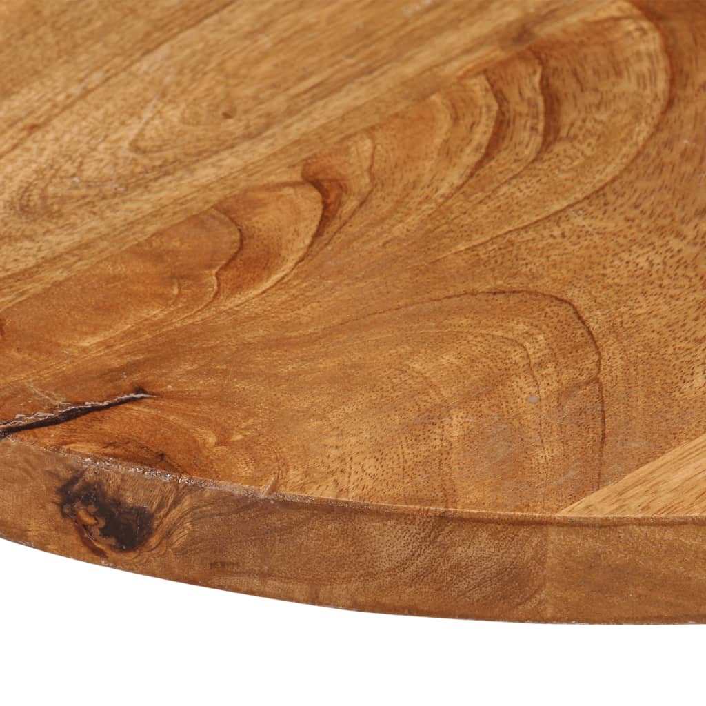Round Mango Wood Table Top Ø 50x3.8 cm - Solid & Stylish Design