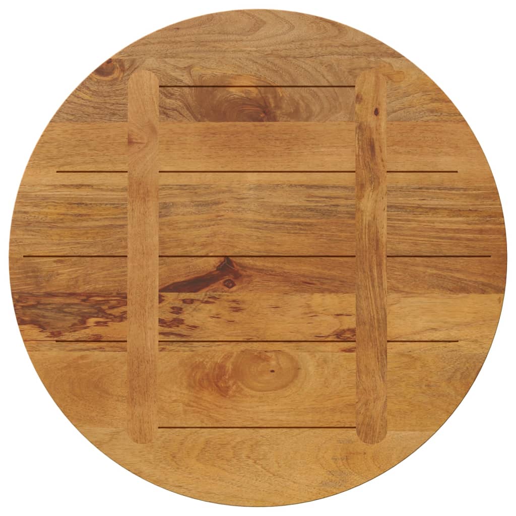 Round Solid Mango Wood Table Top - Ø70x2.5 cm