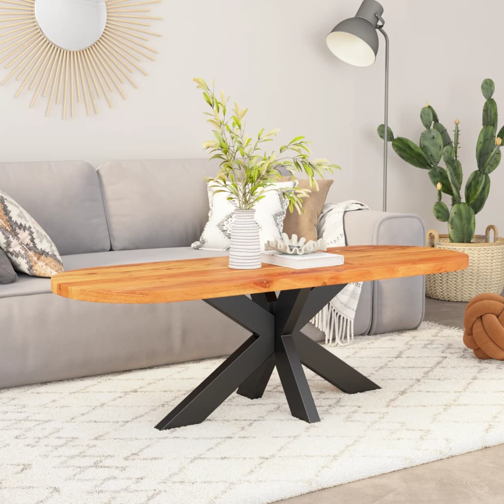 Oval Acacia Wood Table Top 110x40x2.5 cm | Solid & Stylish Design