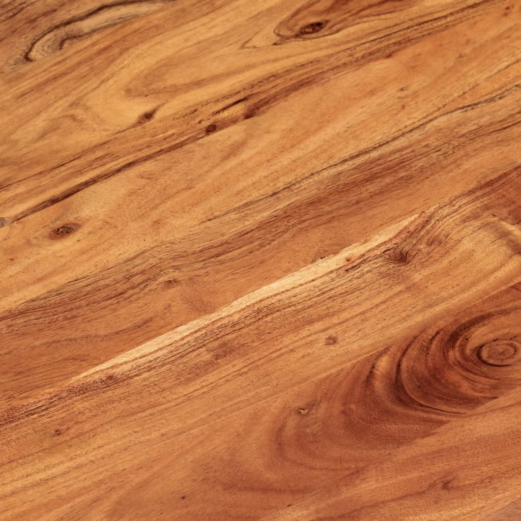 Oval Solid Acacia Wood Table Top - 100x50x2.5 cm