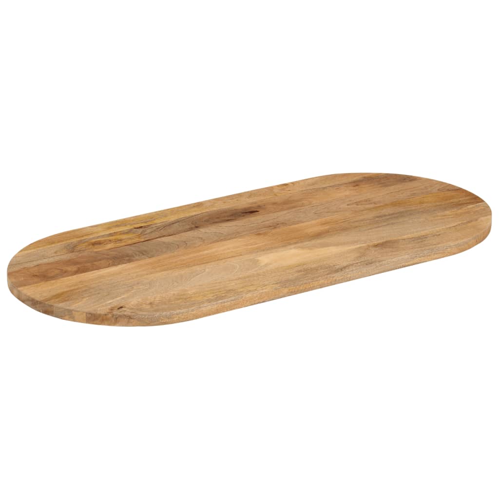 Oval Mango Wood Table Top 90x40x2.5 cm - Solid, Elegant Design