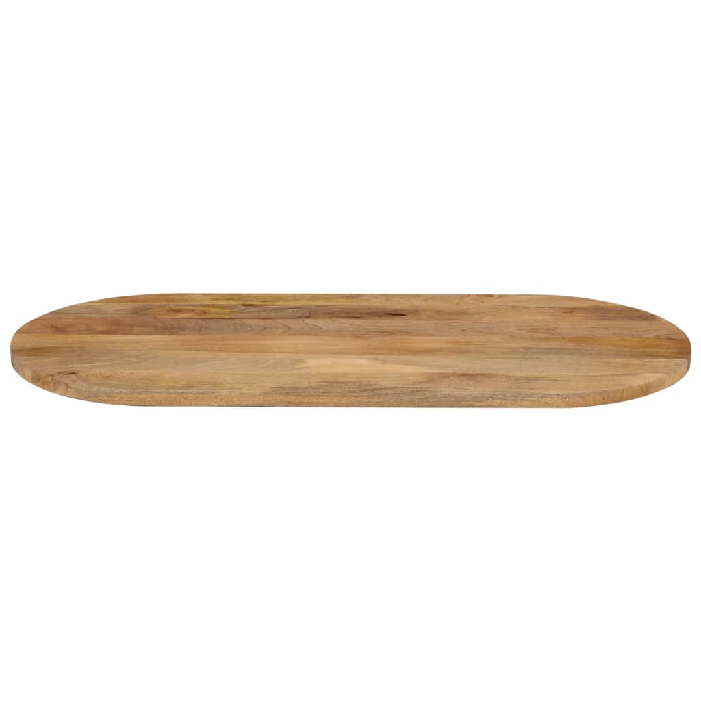 Oval Mango Wood Table Top 100x40x3.8 cm - Solid & Stylish Design