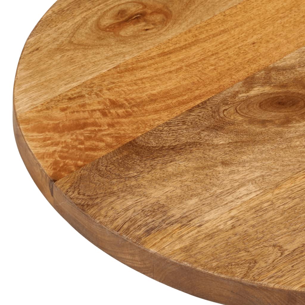 Oval Solid Mango Wood Table Top 90x40x2.5 cm - Natural Finish