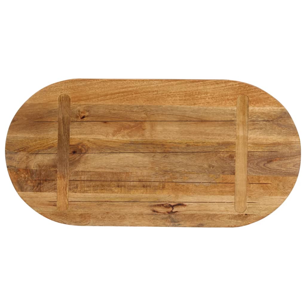 Oval Table Top 80x40x3.8 cm - Solid Mango Wood