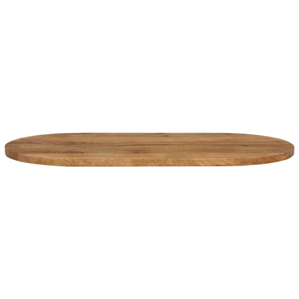 Oval Mango Wood Table Top, 110x40x3.8 cm - Solid Wood Elegance