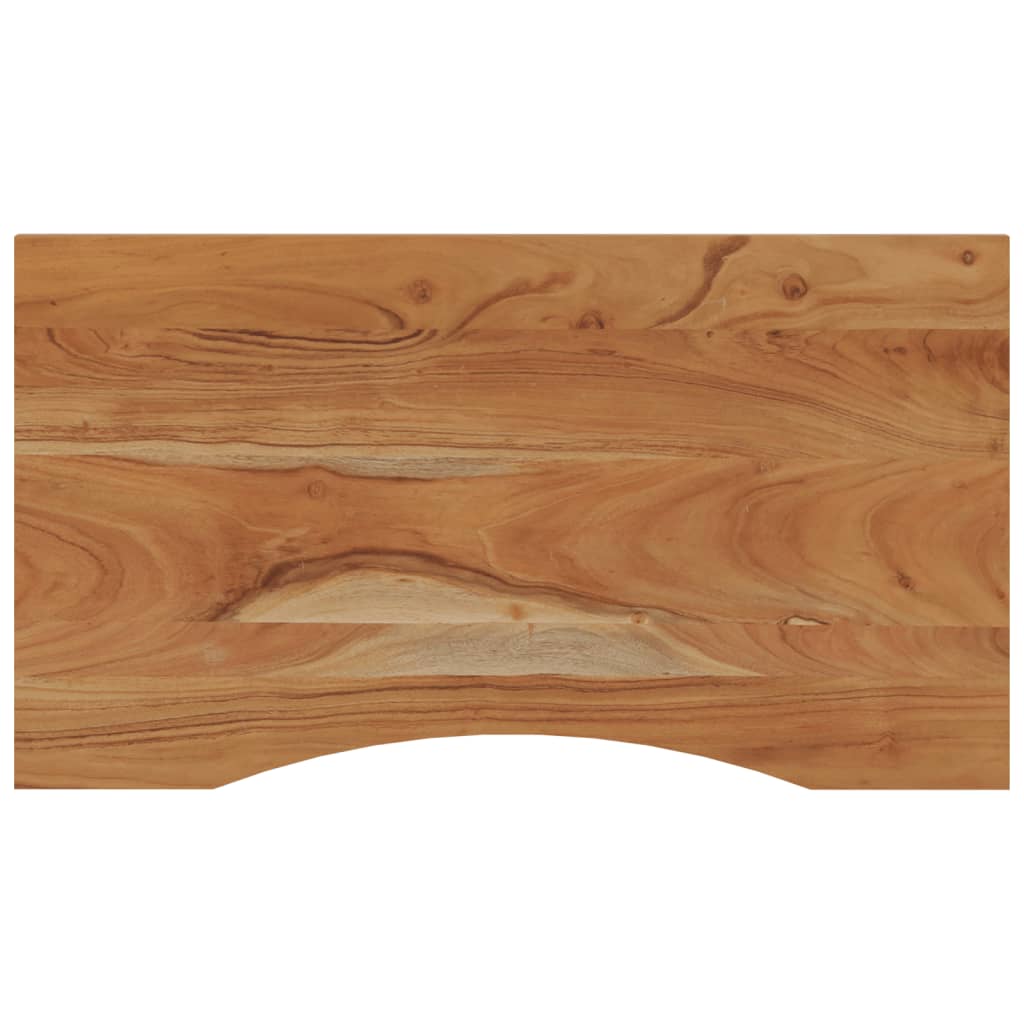 Solid Acacia Wood Desktop, Rectangular 100x50x2.5 cm