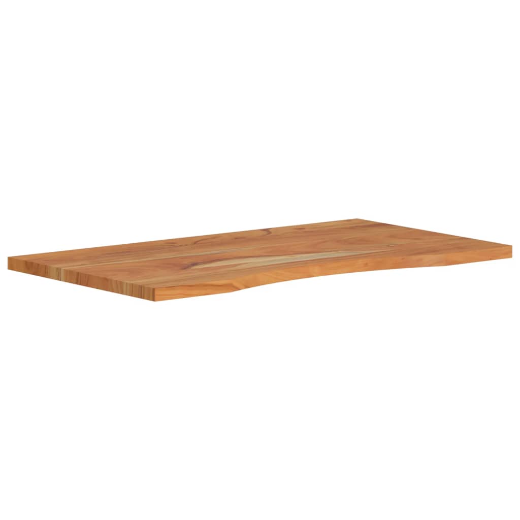Solid Acacia Wood Desktop, Rectangular 100x50x2.5 cm
