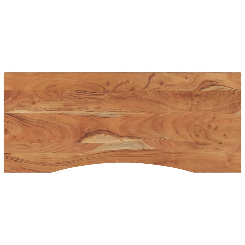 Solid Acacia Wood Desk Top, 120x50x2.5 cm - Natural Finish