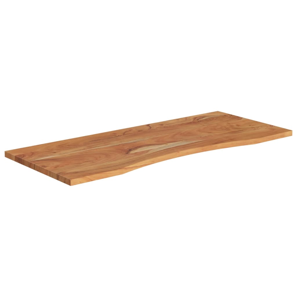 Solid Acacia Wood Desk Top, 120x50x2.5 cm - Natural Finish