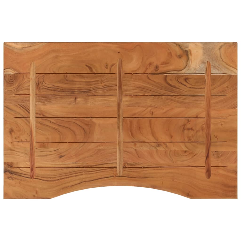 Solid Acacia Wood Desktop 80x60x2.5cm - Stylish & Durable