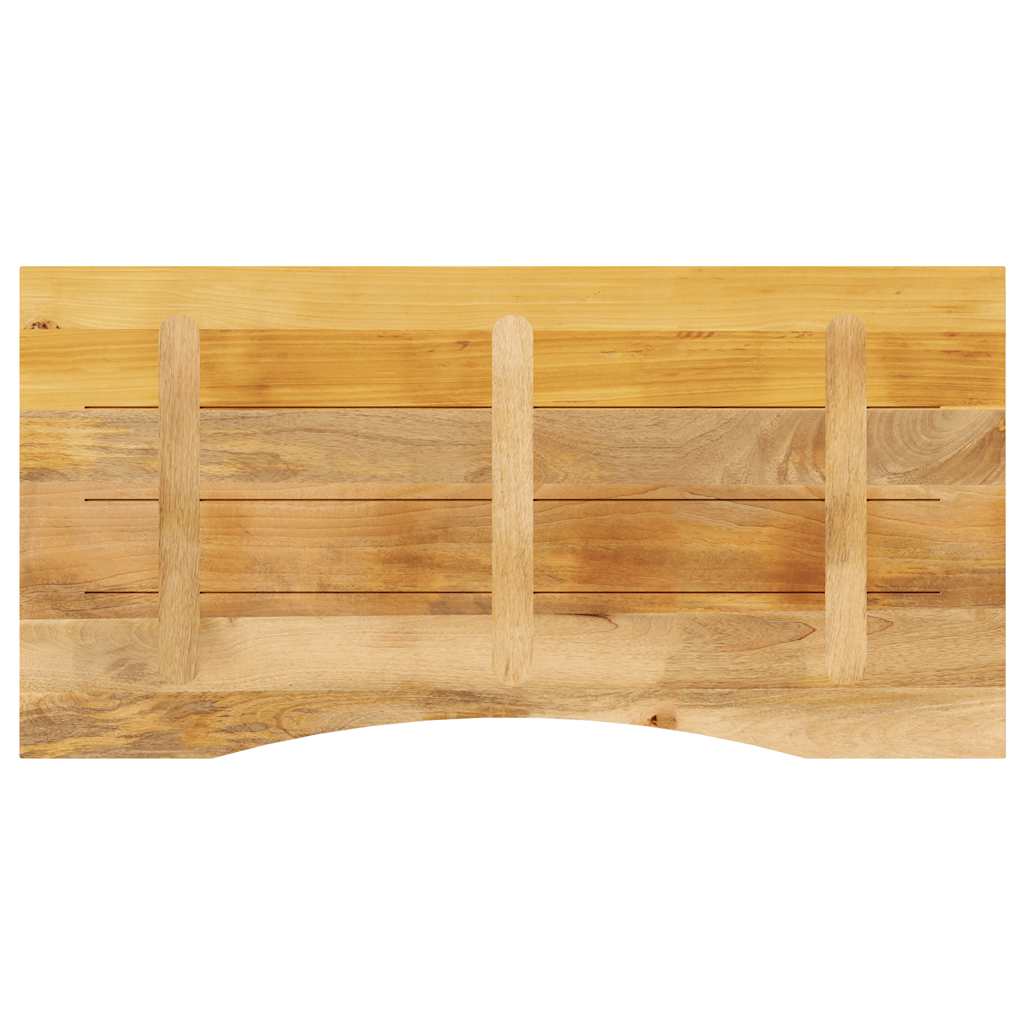 Solid Wood Mango Desktop with Curve 110x50x2.5 cm