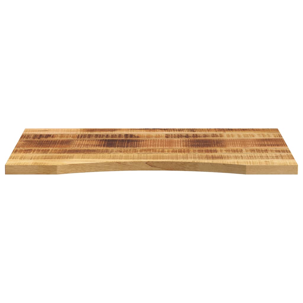 Solid Mango Wood Desktop with Curve - 90x60x2.5 cm