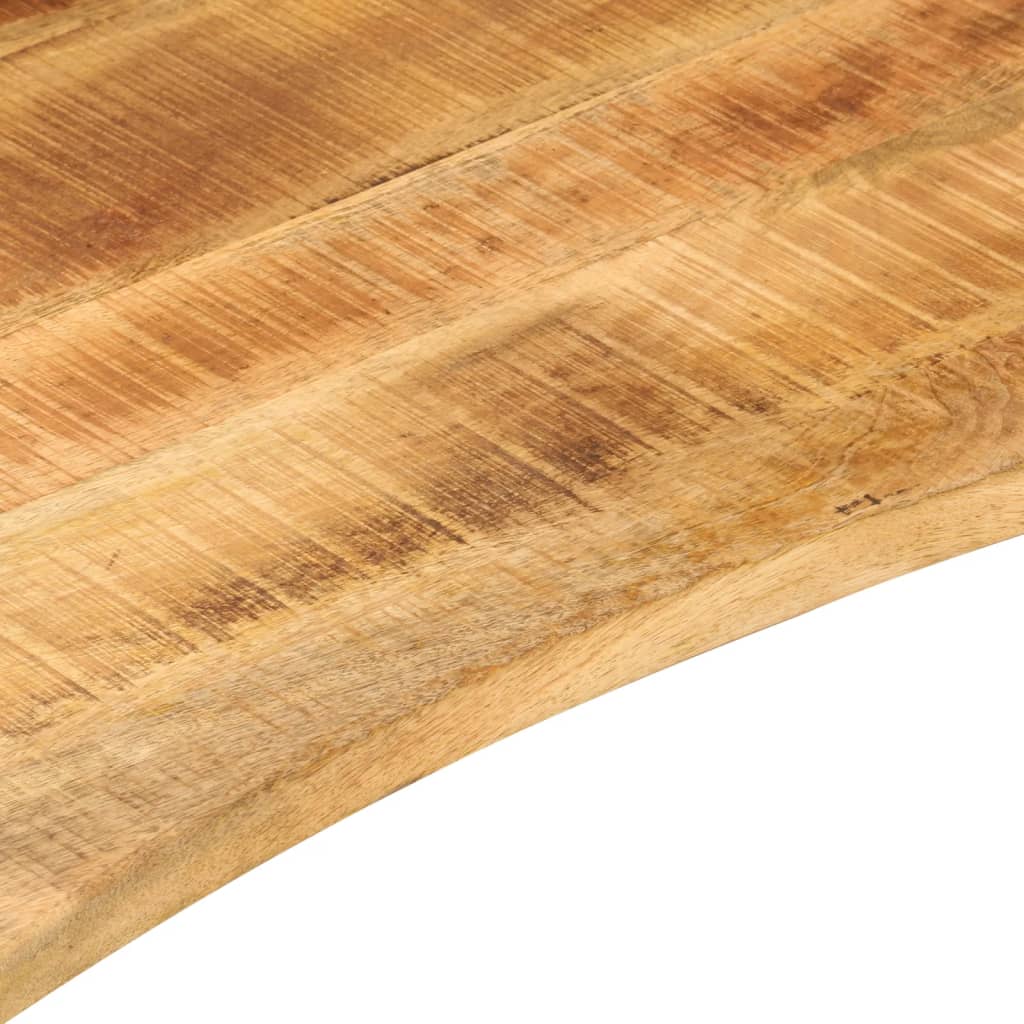 Solid Mango Wood Desktop with Curve - 90x60x2.5 cm