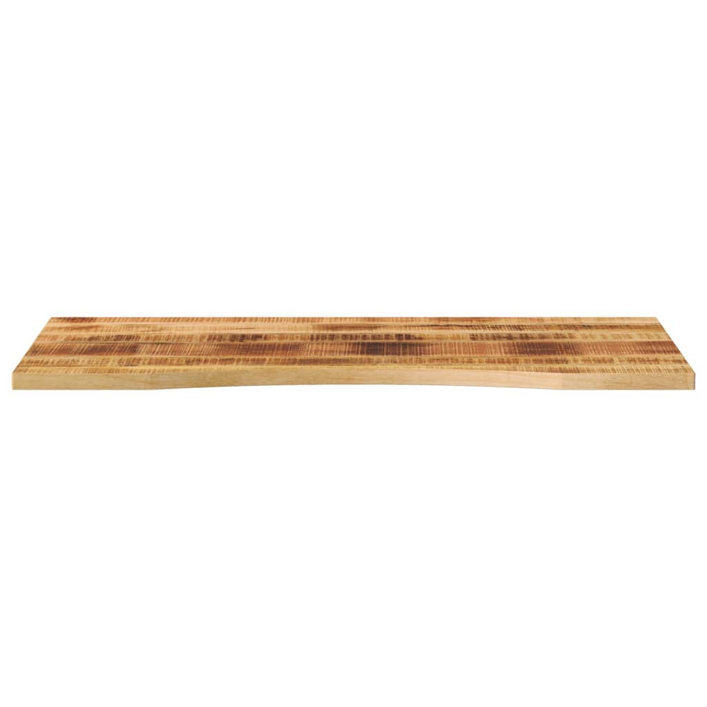 Rough Mango Solid Wood Desktop, Curved 120x60cm, 2.5cm厚