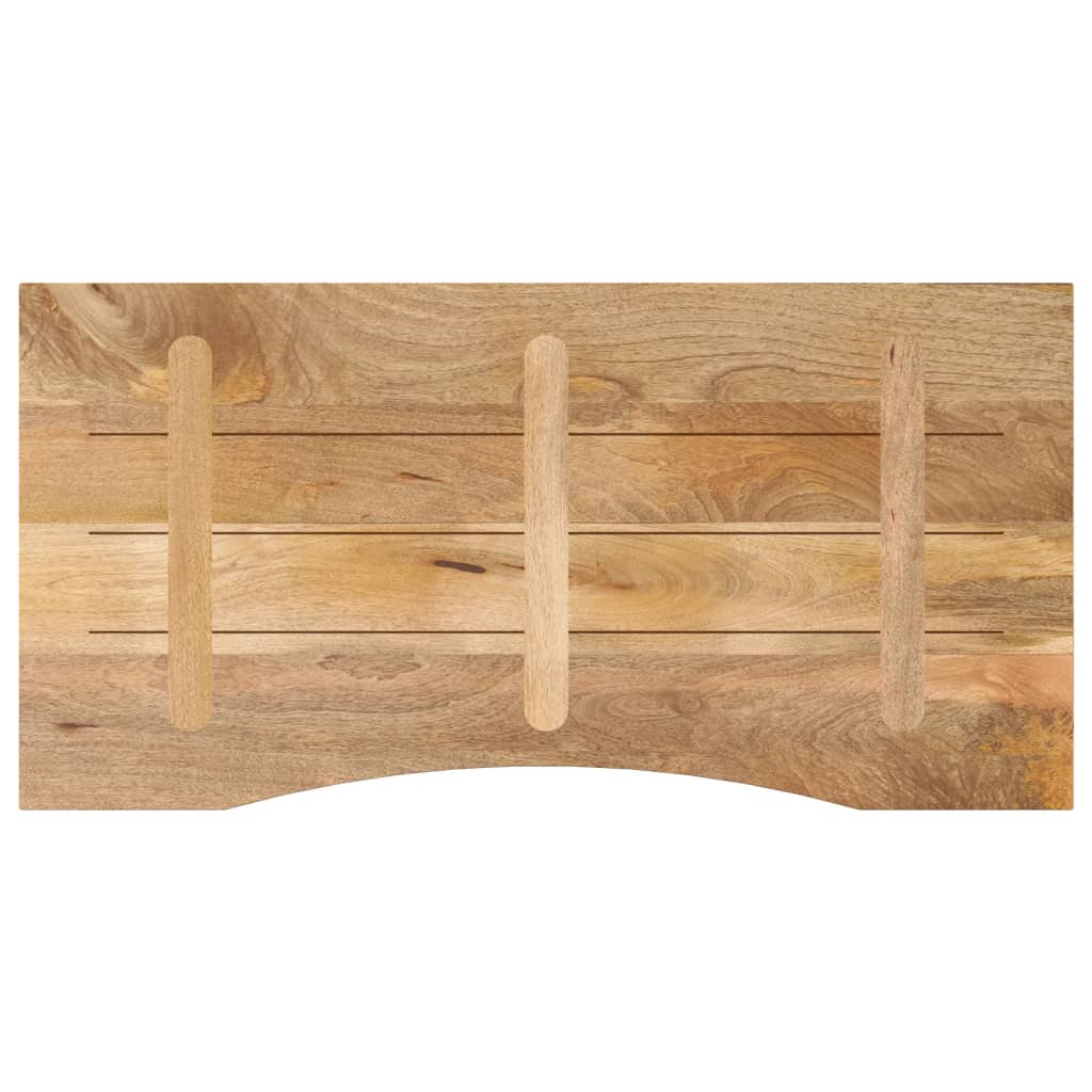 Solid Wood Mango Desktop Curve 120x50 cm - Rustic Finish
