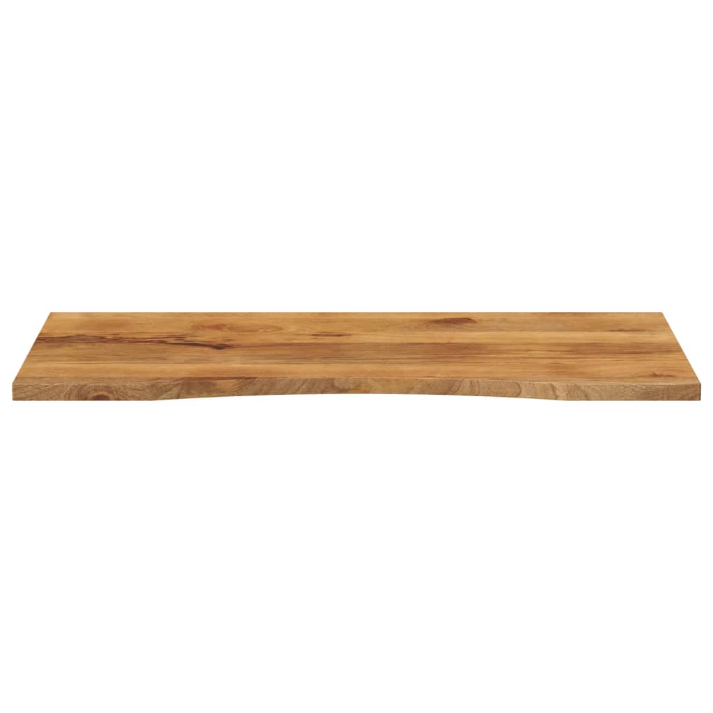 Solid Mango Wood Desktop, Curved 120x50x2.5 cm | Elegant & Durable