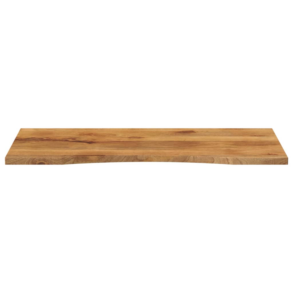 Solid Rough Mango Wood Desktop, Curved 140x50cm