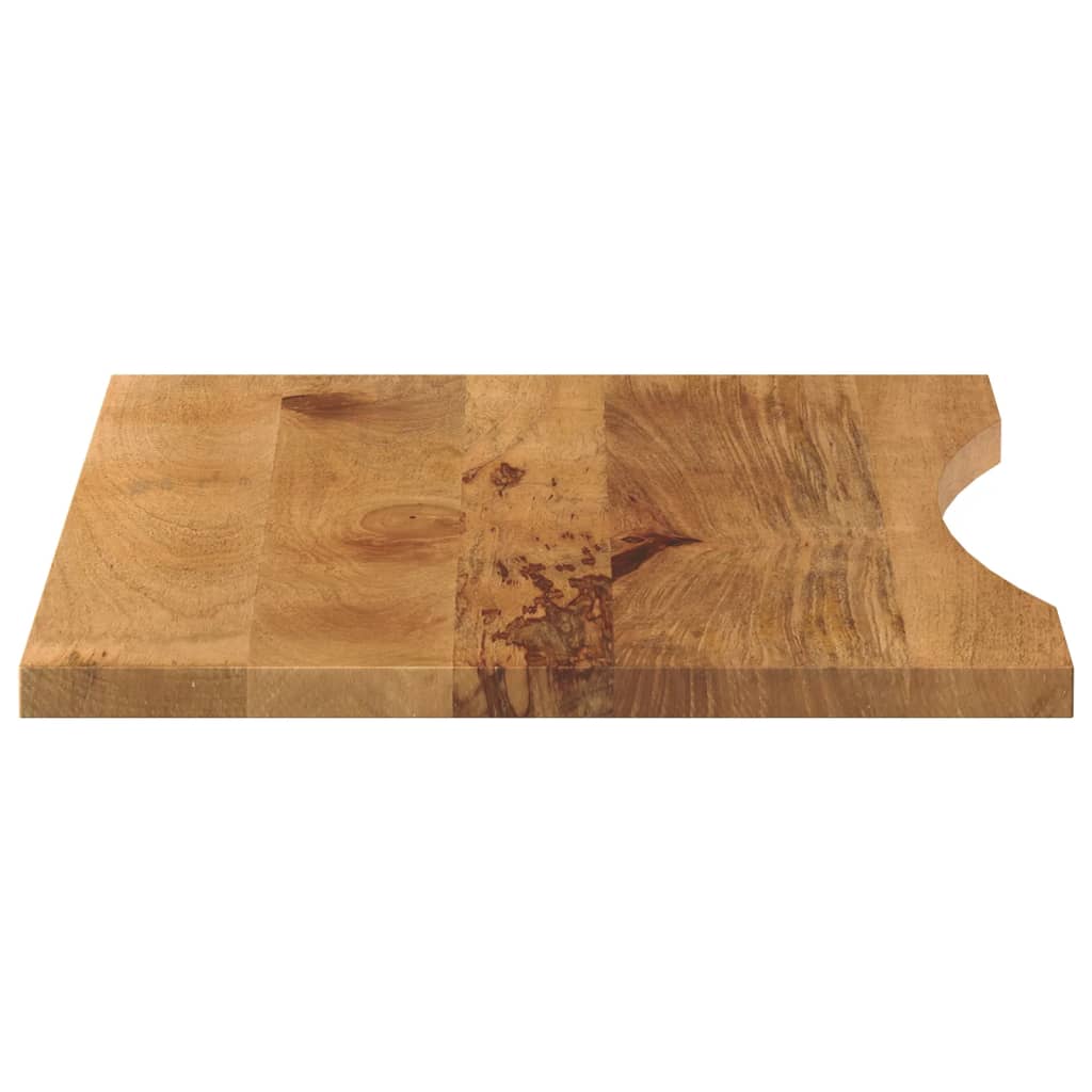Solid Wood Mango Desktop 80x60x2.5 cm - Curved Design