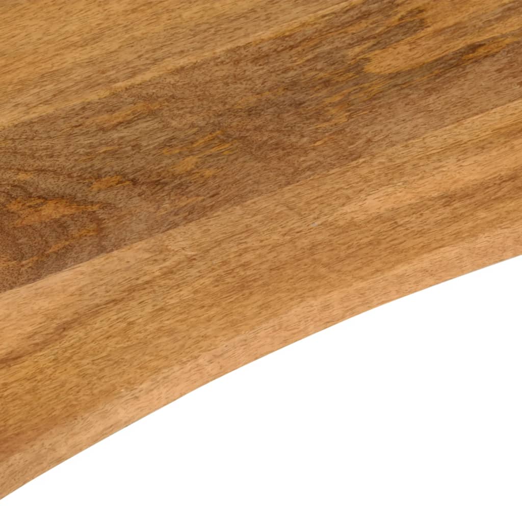 Solid Wood Mango Desktop 80x60x2.5 cm - Curved Design