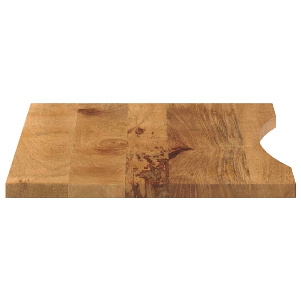 Solid Mango Wood Desktop 90x60x2.5 cm with Curve Design