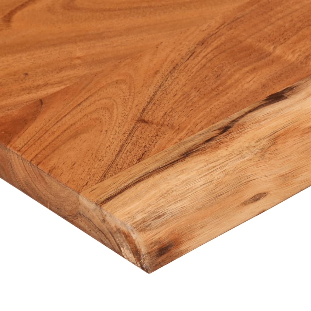 Live Edge Acacia Wall Shelf - 60x20x2.5 cm Rustic Solid Wood