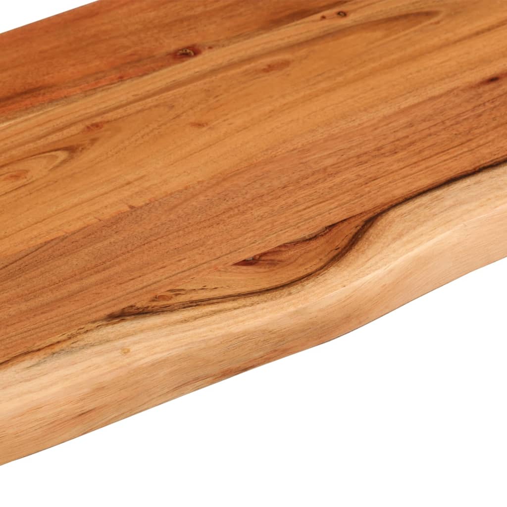Acacia Live Edge Solid Wood Wall Shelf, 70x20x2.5 cm